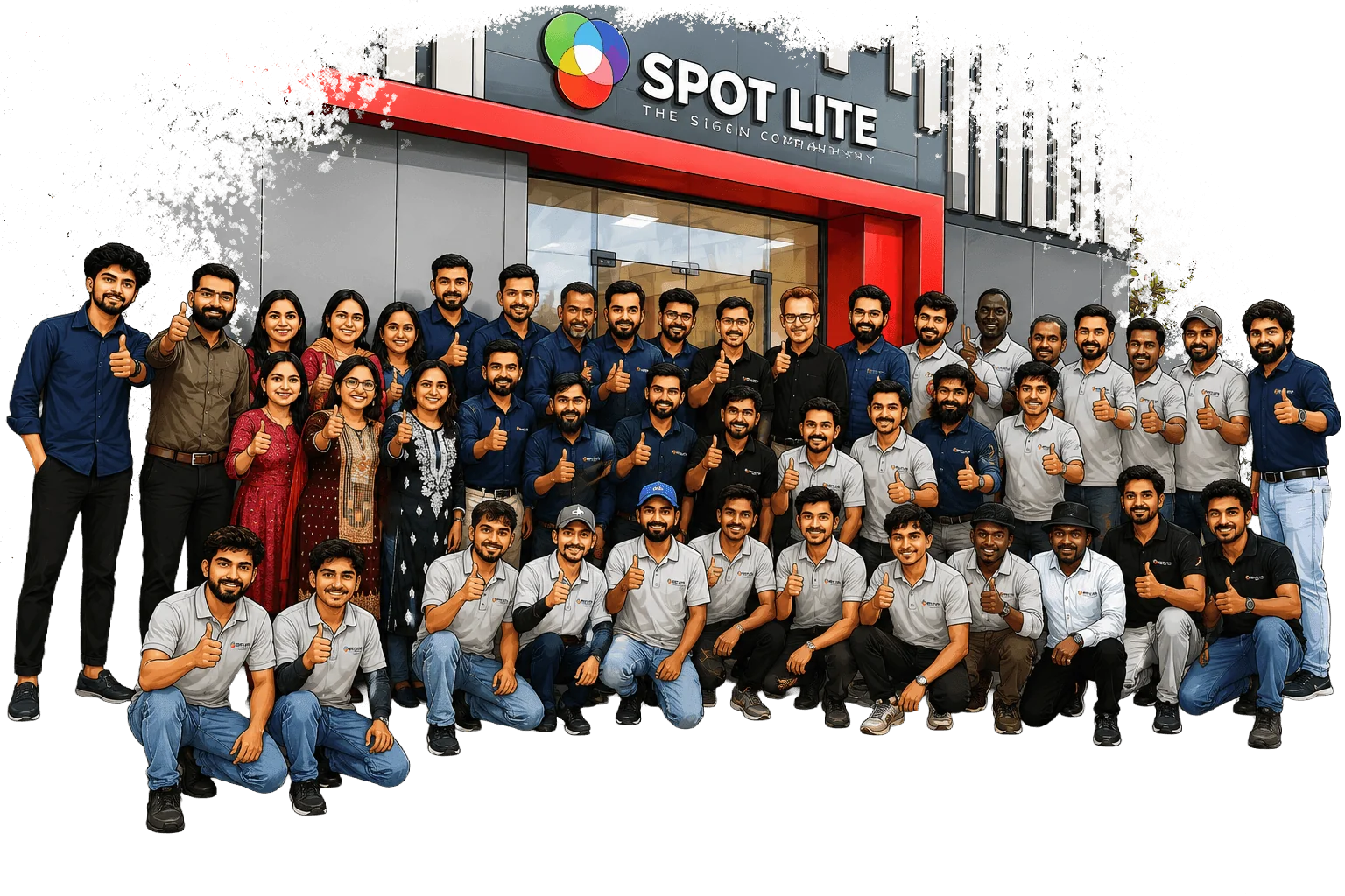 Spotlite signage team