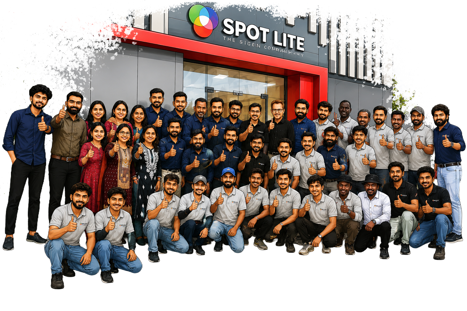 Spotlite signage team